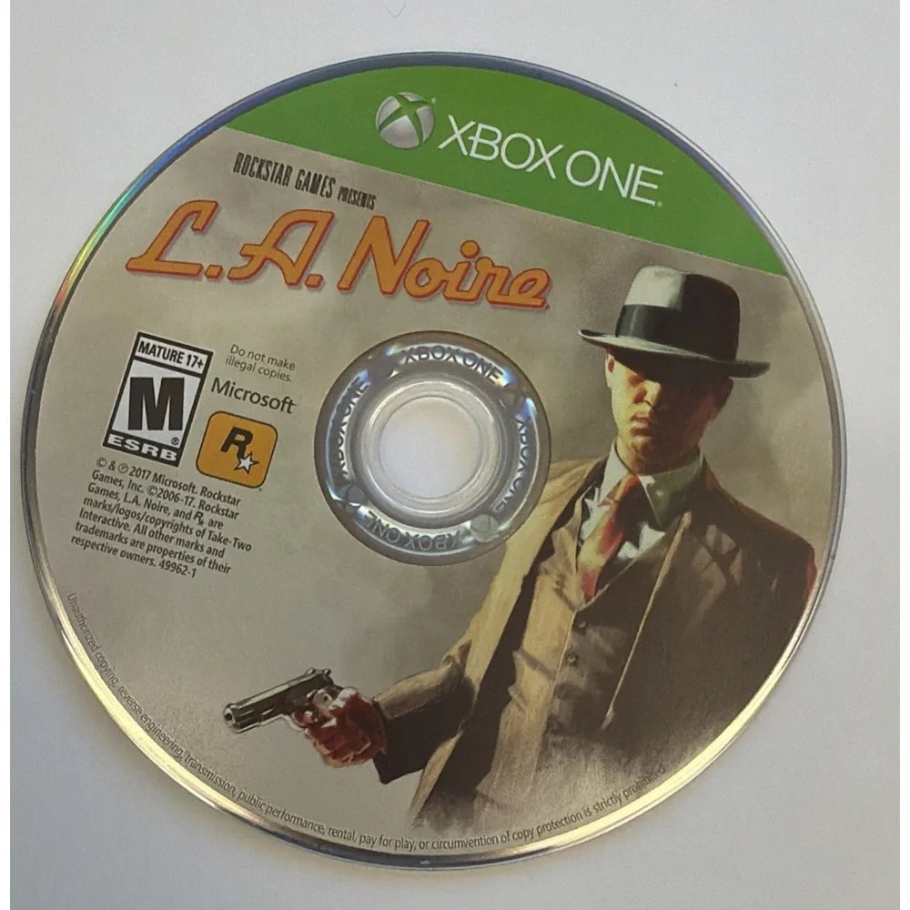 LA Noire Microsoft Xbox One 2017 Video Game